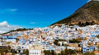 Kota ini bernama Chefchaouen, berada di Pegunungan Rif di Maroko bagian utara. Atau sekitar 250 km sebelah timur laut ibu kota Rabat, Maroko (Tiago Fernandez/BBC Travel)