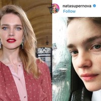 Model dari Calvin Clein dan Victoria Secret ini terlihat tidak menggunakan makeup dalam foto yang ia posting di instagram pribadinya. Wajah Natalia Vodianova tidak terlihat berbeda, tetap sama. Yang menjadi pembeda hanyalah warna lipstik yang ia gunakan saat menggunakan makeup. Namun tanpa lipstik pun Natalia Vodianova tetap terlihat cantik alami. Foto: Dok. Getty Images, Instagram.