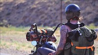 Selain Panhead, Beckham juga memiliki motor Triumph. Istimewa/Instagram/@davidbeckham.