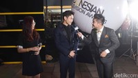 Minho saat diwawancarai oleh host ITA 2017, Boy William. Foto: Noel/ detikHOT
