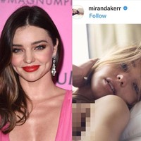 Miranda Kerr terlihat sedikit berbeda tanpa menggunakan makeup. Wajahnya terlihat sedikit lebih pucat namun lebih natural dan tetap cantik tanpa pulasan blush on dan lipstik merah. Foto: Dok. Getty Images, Instagram