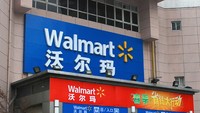 Gerai Walmart di China mudah dikenali dari luar, namun interior di dalamnya sangat berbeda dari Walmart di Amerika.