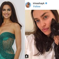 Irina Shayk yang merupakan model asal Rusia dan dikenal sebagai mantan kekasih Cristiano Ronaldo. Tampilannnya ketika tidak menggunakan makeup tetap terlihat cantik natural.Foto: Dok. Getty Images, Instagram