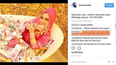Sosialita Malaysia Mandi Tumpukan Uang di Bathtub, Vicky Shu Resmi Nikah