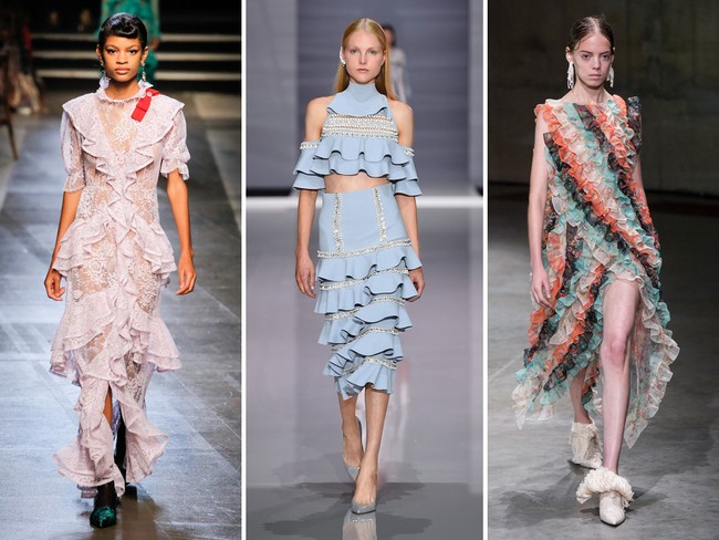 Usai pekan mode New York, kini London menyedikan opsi tren fashion yang lebih eklektik untuk 2018. Bila New York mengedepankan busana tailor cutting yang agak maskulin, London justru menawarkan sisi feminin namun dibuat bold dan penuh statement. Berikut adalah 8 tren fashion terbaru dari desainer di London Fashion Week. Foto: dok. Vogue