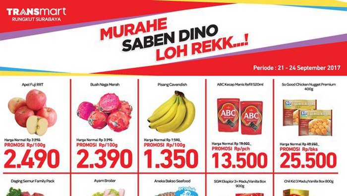 Promo Ayam & Daging di Transmart Rungkut Surabaya