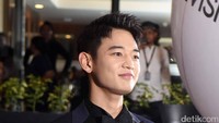 Minho SHINee saat ditemui di di acara Indonesia Televisian Television Awards 2017 di MNC Studio, Kebon Jeruk, Jakarta Barat, Rabu (20/9/2017). Pool/Noel/detikFoto.
