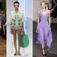 Sama halnya dengan di New York, warna pastel misalnya pink blush dan lanvender juga jadi hot item di London. Disahkan oleh dua kota mode terbesar dunia, rasanya kini Anda sudah bisa mulai menginvestasikan baju-baju warna pastel dalam koleksi Anda. Foto: dok. Vogue