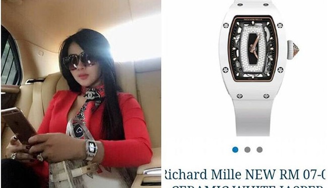 Richard Mille Ceramic White Jasper Rp 1,1 miliar. Foto: Instagram/fashionsyahrini
