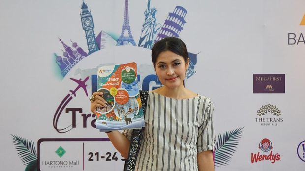  Salah satu traveler pengunjung Mega Travel Fair (Masaul/detikTravel)