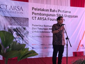 Sukses di Medan, SMA Unggulan CT ARSA Foundation Hadir di Sukoharjo
