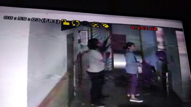Jejak Peri terekam CCTV.