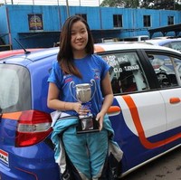 Clio Clarissa Tjonadi mengawali karirnya dari dunia gokart yang sukses menjadi juara Honda Jazz Speed Challenge 2013. Foto: Istimewa