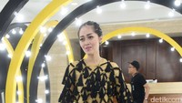 Gracia Indri saat ditemui di acara Indonesia Televisian Television Awards 2017 di MNC Studio, Kebon Jeruk, Jakarta Barat, Rabu (20/9/2017). Pool/Noel/detikFoto.
