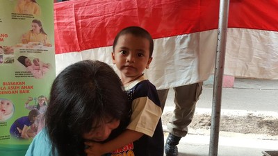 Foto: Rupa-rupa Ekspresi Anak Saat di Posyandu
