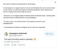 Tanggapi Blogger yang Minta Makan Gratis, Restoran Ini Sindir Via Twitter
