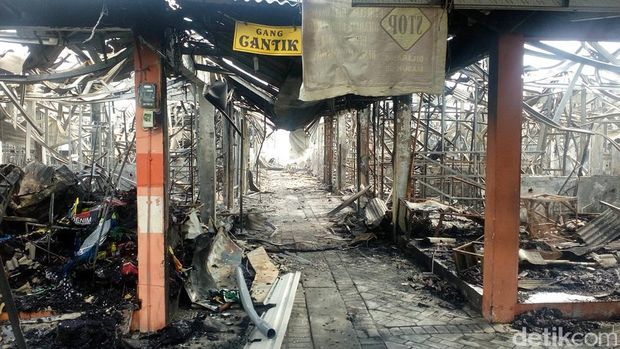 Pasar Benpas Kota Mojokerto Pasca Terbakar/