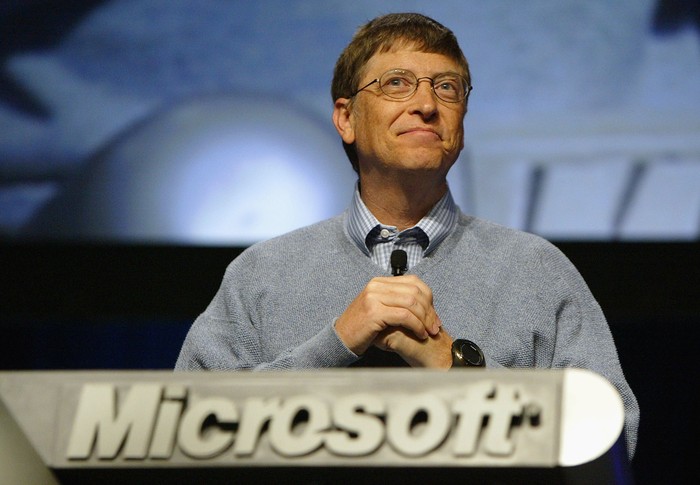 Bill Gates saat masih di Microsoft. Foto: Getty Images Bill Gates saat masih di Microsoft. Foto: Getty Images