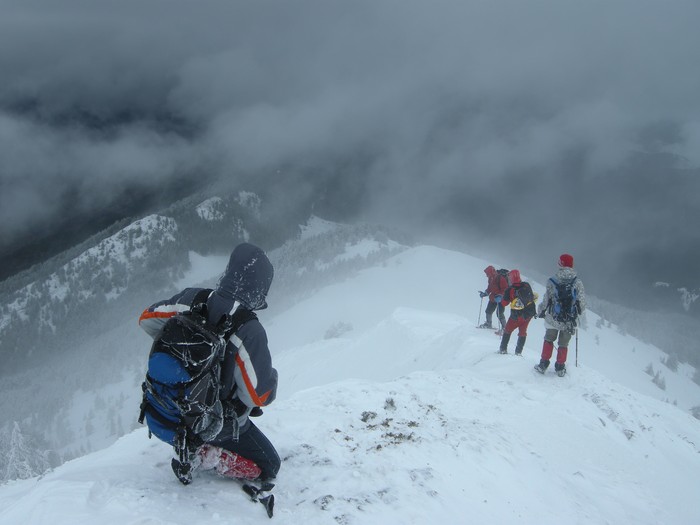 Badai Salju di Mont Blanc