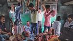 Potret Penumpang Kereta di India