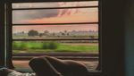 Potret Penumpang Kereta di India