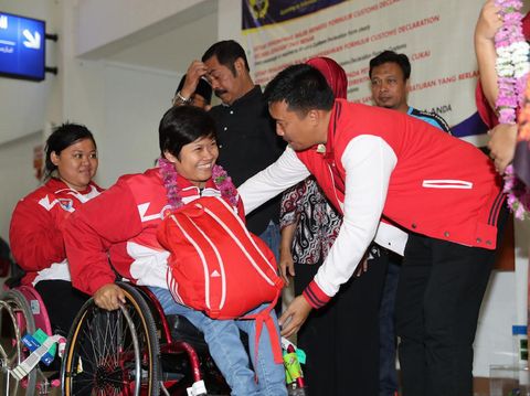 Sandang Predikat Juara Umum, Kontingan ASEAN Para Games 2017 Tiba di Tanah Air