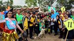 Karnaval Pelajar Kostum Unik Ramaikan HUT Polantas Cianjur
