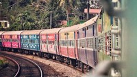 Begini penampakan kereta di India.