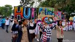 Karnaval Pelajar Kostum Unik Ramaikan HUT Polantas Cianjur