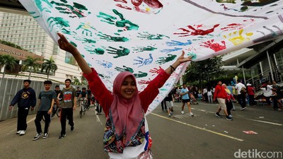 Cap Telapak Tangan untuk Solidaritas Rohingya di CFD