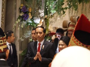 Presiden Jokowi Hadiri Resepsi Pernikahan Putra Ketua MPR