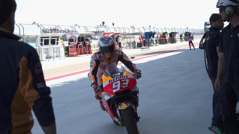 Marquez Akui Terlalu Memaksakan Diri di Kualifikasi Marquez Akui Terlalu Memaksakan Diri di Kualifikasi