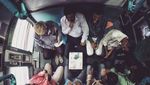 Potret Penumpang Kereta di India
