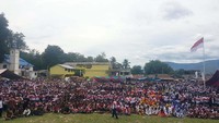 Sedikitnya lebih dari 13 ribu peserta Kirab Kebangsaan turut menghadiri acara tersebut dari berbagai kalangan dan golongan. Foto: dok. Taruna Merah Putih