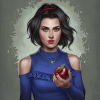 Seniman digital Fernanda Suarez memulai kreasinya dari sosok Snow White. Putri Salju dibuatnya juga menjadi kekinian dengan busana cold shoulder. Rambut bob sang putri yang dalam versi Disney tertata rapi, di tangan Suarez, Putri Salju tampil dengan rambut messy bob. Yang membuat ciri khas Putri Salju tidak hilang hanyalah buah apel yang dipegangnya. Foto: Dok. Bored Panda (Fernanda Suarez)