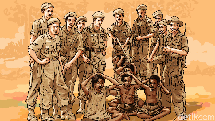 Ilustrasi pembantaian di Rawagede