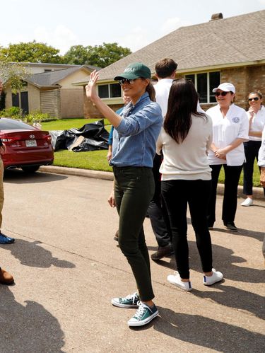 Melania Trump di Pearland, Texas. 