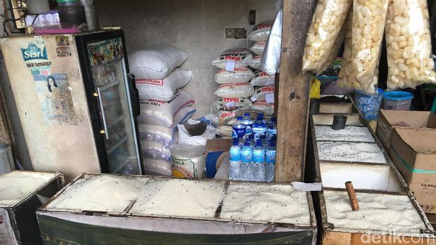 Beras di Pasar Klender, Jakarta Timur