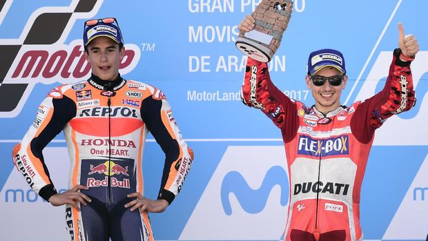 Jorge Lorenzo dipastikan menjadi rekan setim Marc Marquez di MotoGP 2019 dan 2020.