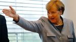 Ekspresi-ekspresi Merkel Pasca Menang Pemilu Jerman untuk ke-4 Kalinya