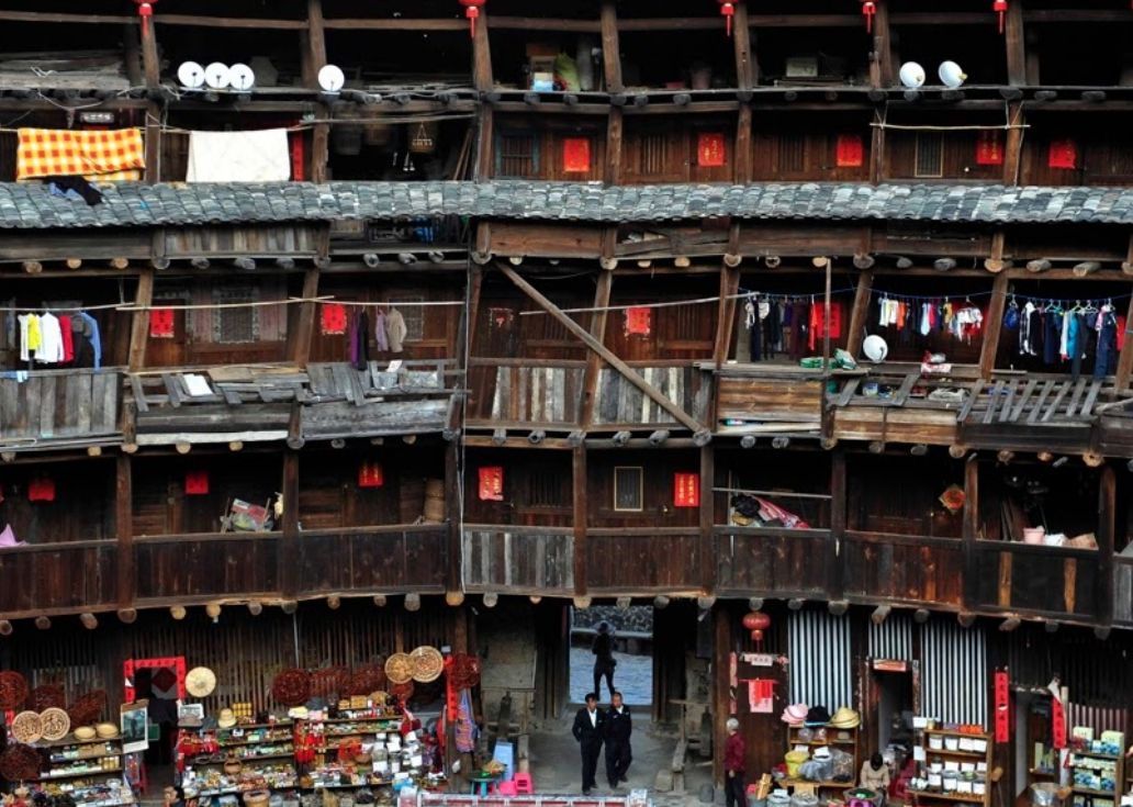 Benteng Fujian Tulou di China