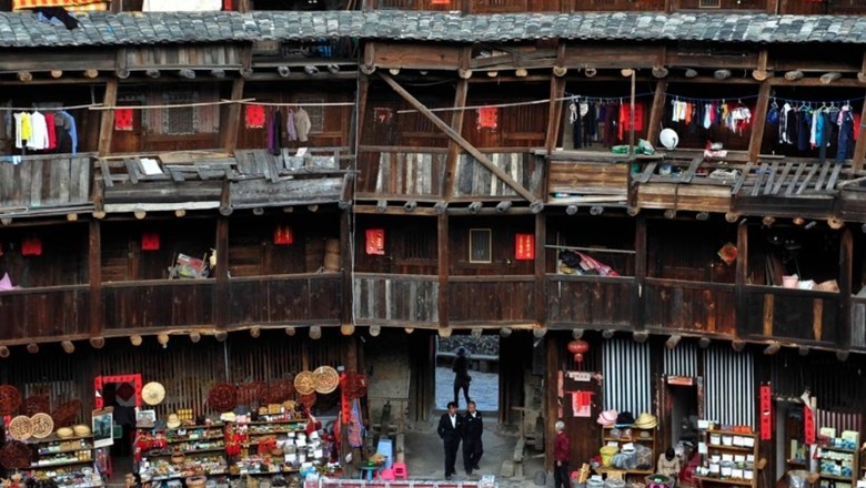 Benteng Fujian Tulou di China Benteng Fujian Tulou di China