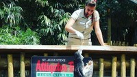Crocodile Crossing pun menjadi salah satu daya tarik wisatawan untuk datang ke St Augustine Alligator Farm Zoological Park. Namun selain itu, masih banyak hal lain yang bisa traveler lakukan, seperti melihat momen petugas memberi makan buaya (staugalligatorfarm/Instagram)