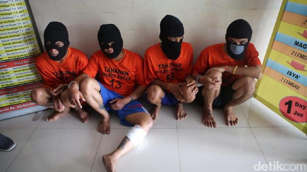 Perampok minimarket di Bogor ditangkap.