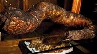 Koleksi unik yang dimiliki museum ini adalah Mega Colon, yaitu usus besar yang sangat besar. Usus ini besar ini berkuran besar karena terserang penyakit Hirschsprung (Mutter Museum of The College of Physicians of Philadelphia/ Facebook)