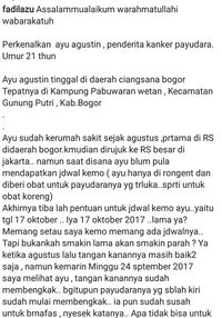 Pengidap Kanker Payudara Yang Kisahnya Viral Dibawa Ke Rsud Ciawi