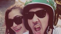 Audrey Davis bersama sang ayah, David Bayu. Foto: Instagram Audrey Davis