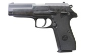 Penampakan pistol G2 Combat. Kaliber pelurunya 9 mm.
