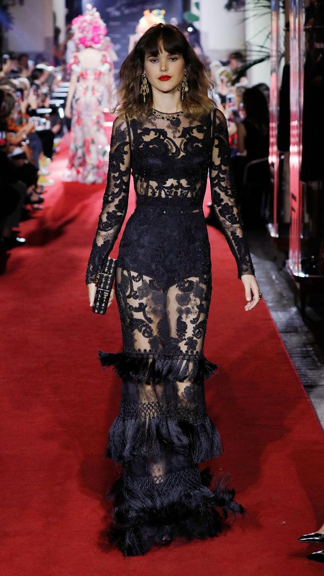 The runway at the Dolce & Gabbana secret show during Milan Fashion Week Spring/Summer 2018 at Bar Martini on September 23, 2017 in Milan, Italy.  (Photo by Andreas Rentz/Getty Images)