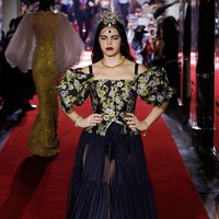 The runway at the Dolce & Gabbana secret show during Milan Fashion Week Spring/Summer 2018 at Bar Martini on September 23, 2017 in Milan, Italy.  (Photo by Andreas Rentz/Getty Images)